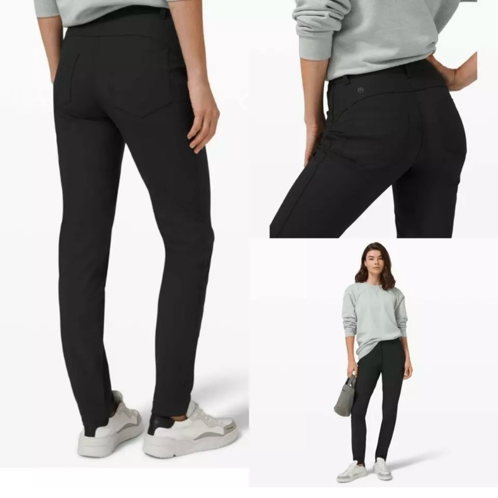Set of two pairs Lululemon City Sleek 5 pocket pants sz 2